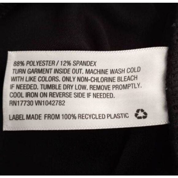 AVA & VIV BLACK HIGH WAISTED LIQUID SHINE BIKE SHORTS SZ.4X NWT. - Picture 6 of 6